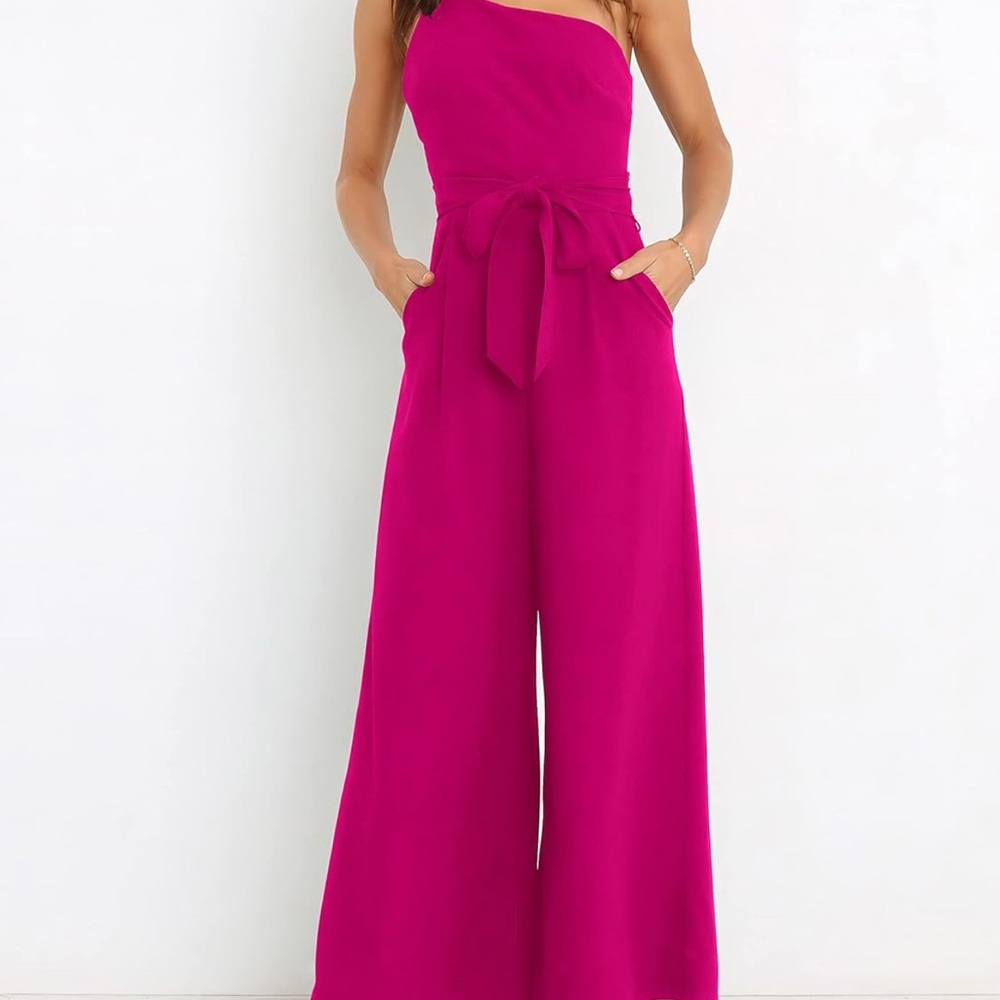 1 Shoulder Dressy Jumpsuit